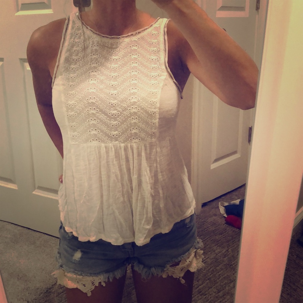 Francesca’s eyelet top